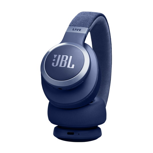 JBL Live 770NC - Blue - Wireless Over-Ear Headphones with True Adaptive Noise Cancelling - Detailshot 2